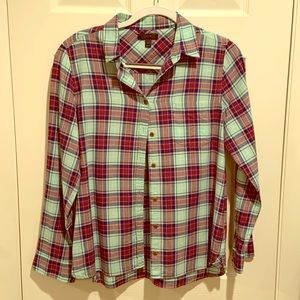 J.Crew plaid button up shirt